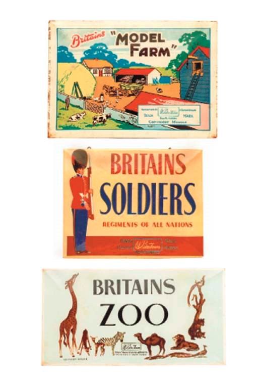 Britains laminated tinplate Shop Advertising Signs
