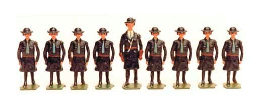 Britains Girl Guides with Guider