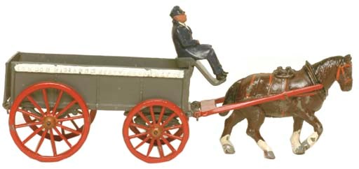 A Charbens London Midland and Scottish Horse-Drawn Railway Wagon