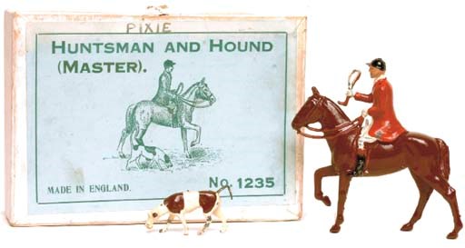 A Britains Set No. 1240 Huntsman and Hound
