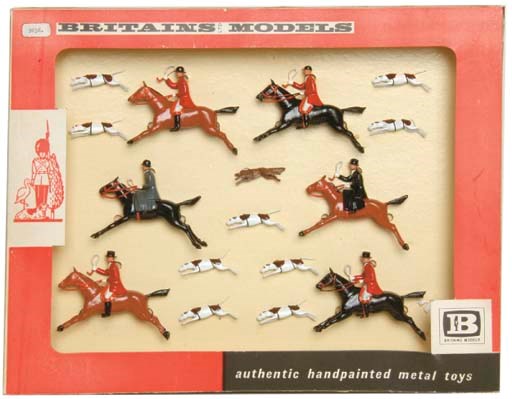 A Britains Set No. 9656 Hunt Set Full Cry