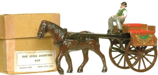 A rare Timpo, Made in Eire, Irish Jaunting Cart
