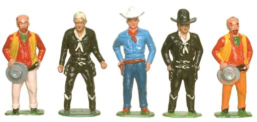 Timpo Hopalong Cassidy Foot Figures