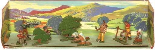 Wendal Cowboy and Indian Display Set