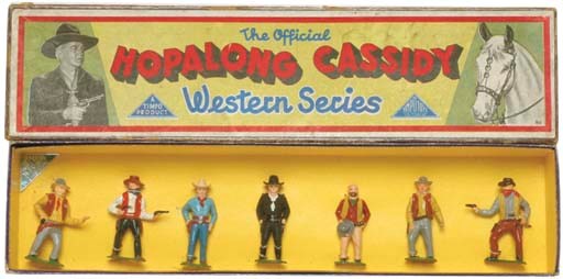 Rare Timpo 'The Official Hopalong Cassidy Western Series' Foot Figures