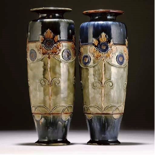 TWO DOULTON VASES