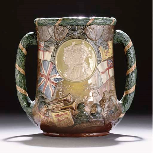 A ROYAL DOULTON KING GEORGE V AND QUEEN MARY LOVING CUP