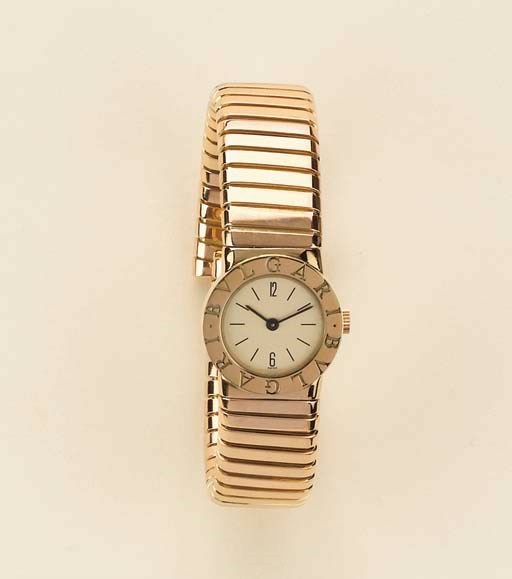 OROLOGIO IN ORO, FIRMATO BVLGARI-BVLGARI