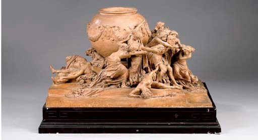 GRUPPO IN TERRACOTTA, INIZI SECOLO XX,