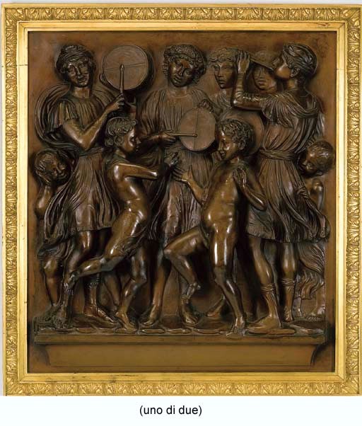 DUE BASSORILIEVI IN BRONZO, FRANCIA, FINE SECOLO XIX,