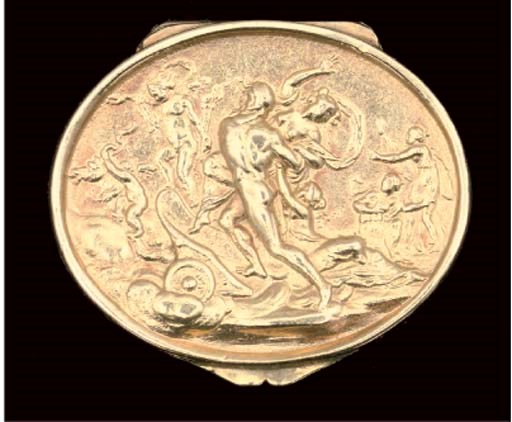 A George III silver-gilt vinaigrette