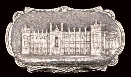 A Victorian "castle-top" vinaigrette