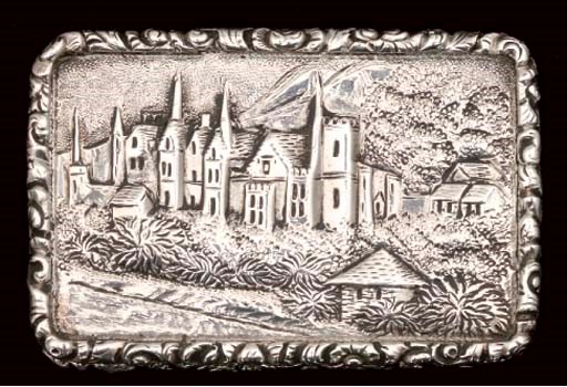A William IV "castle-top" vinaigrette