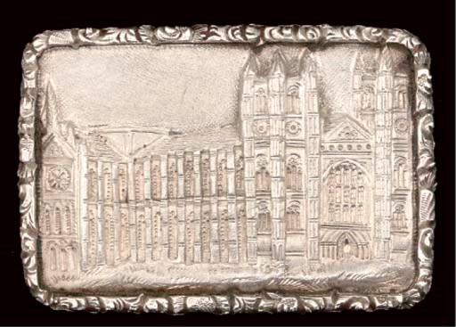 A Victorian "castle-top" vinaigrette