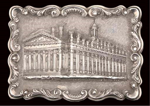 A Victorian "castle-top" vinaigrette