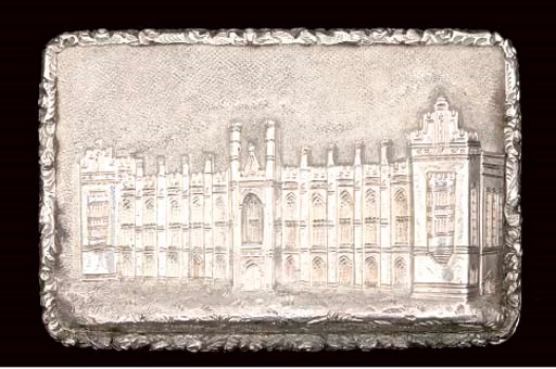 A Victorian "castle-top" vinaigrette
