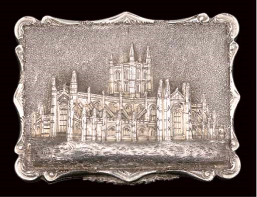 A Victorian "castle-top" vinaigrette