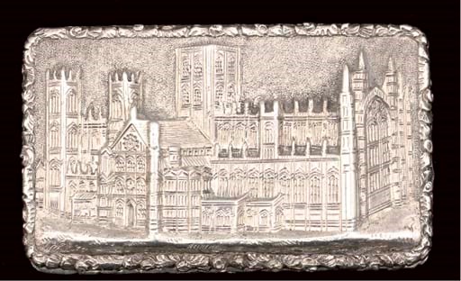 A Victorian "castle-top" vinaigrette