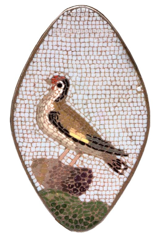 A micromosaic plaque