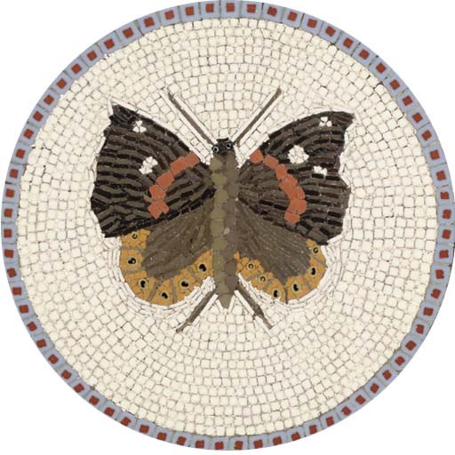 A micromosaic plaque