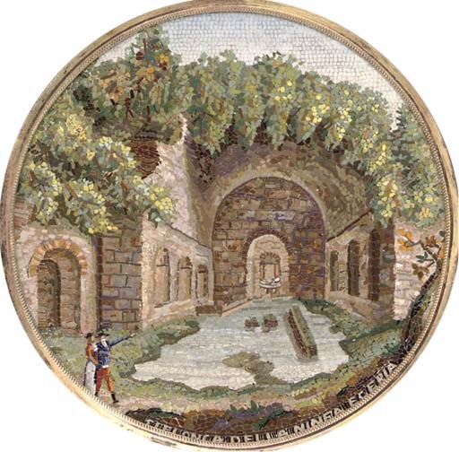 A micromosaic plaque