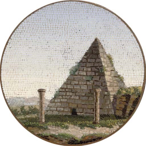 A micromosaic plaque