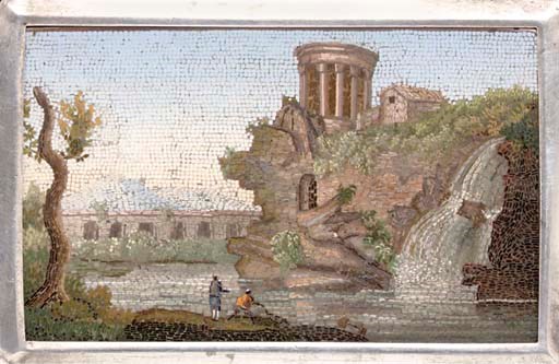 A micromosaic plaque