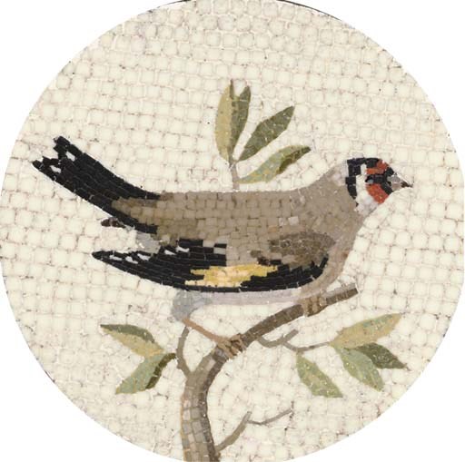 A micromosaic plaque
