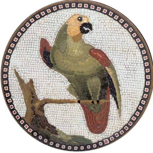 A micromosaic plaque
