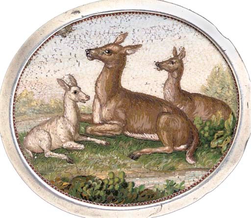 A micromosaic plaque