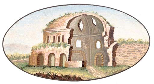 A micromosaic plaque