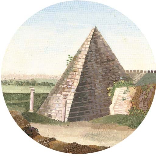 A micromosaic plaque