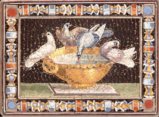 A micromosaic plaque