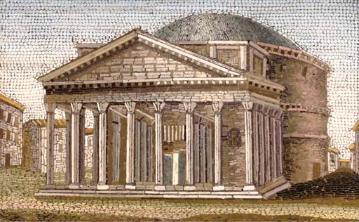 A micromosaic plaque