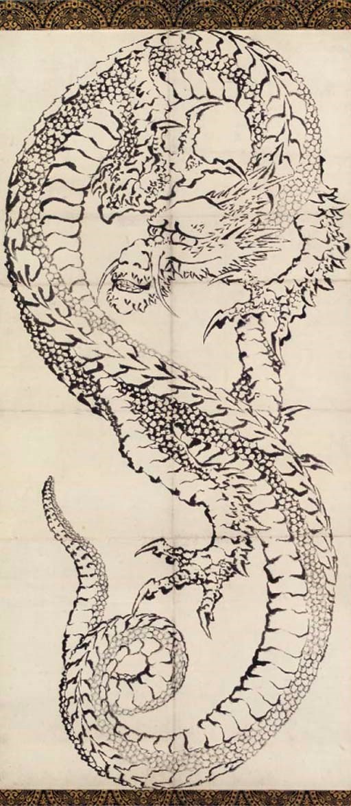 Attributed to Hokusai, a kakemono