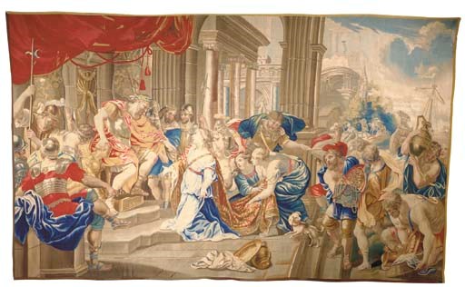 TAPISSERIE FLAMANDE D'EPOQUE LOUIS XIV