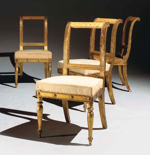 MOBILIER DE SALON D'EPOQUE EMPIRE