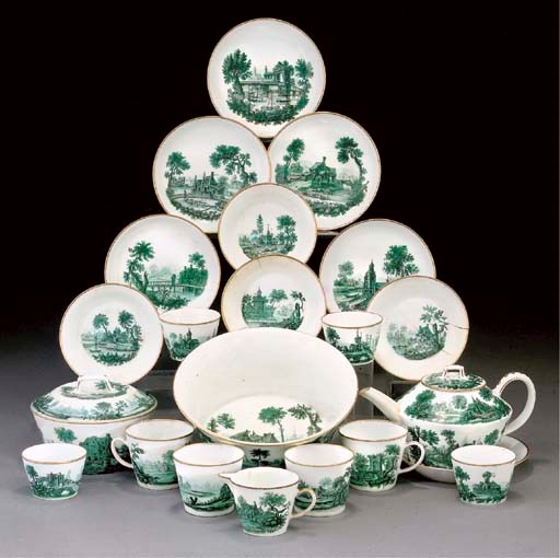 A CHELSEA PART TEA-SERVICE