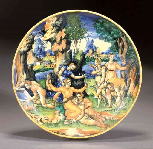 AN URBINO ISTORIATO DISH