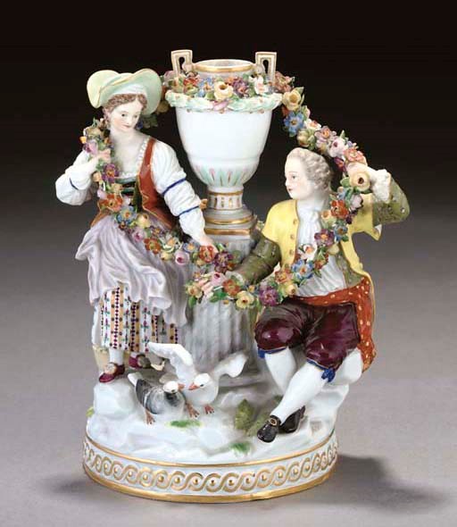 A MEISSEN GROUP OF LOVERS