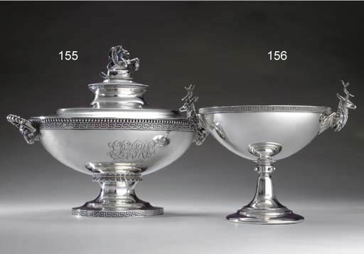 A SILVER FOOTED BOWL