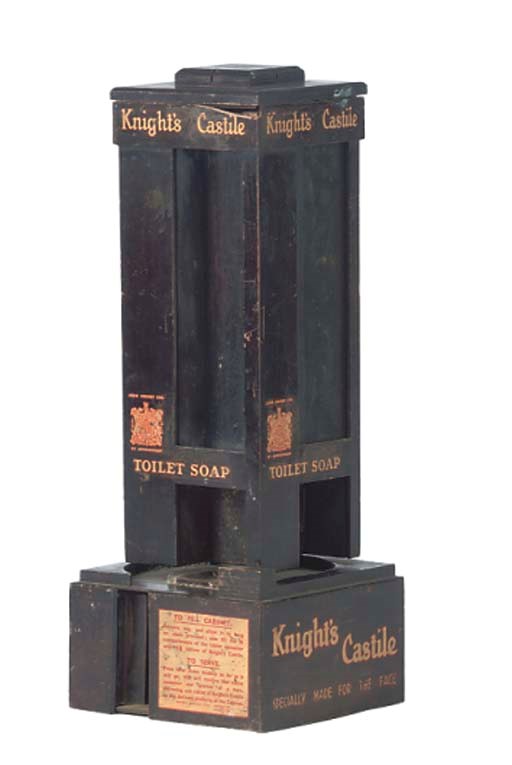 A Knight's Castile soap dispenser