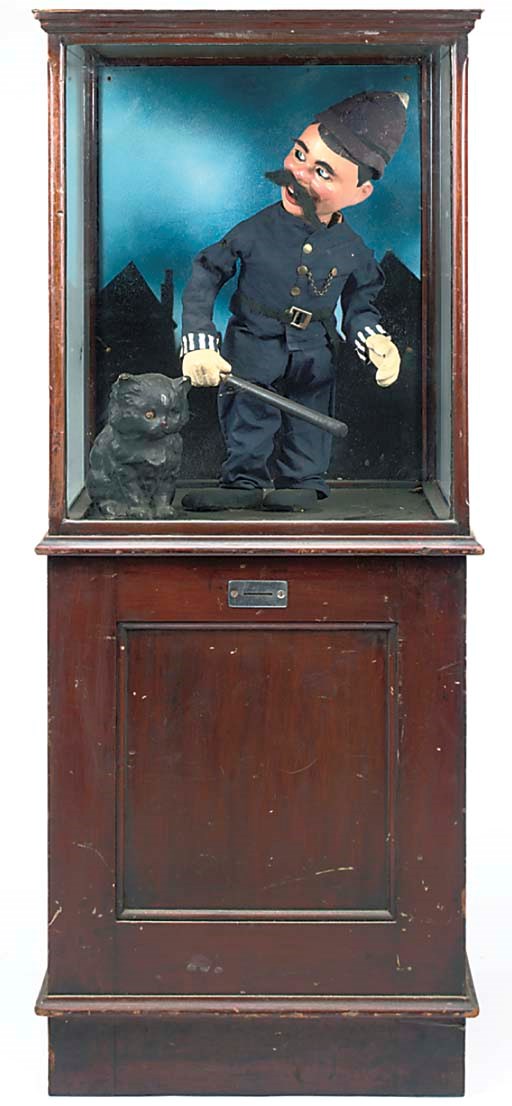 A Laughing Policeman coin-operated automaton by Raffler & Walker