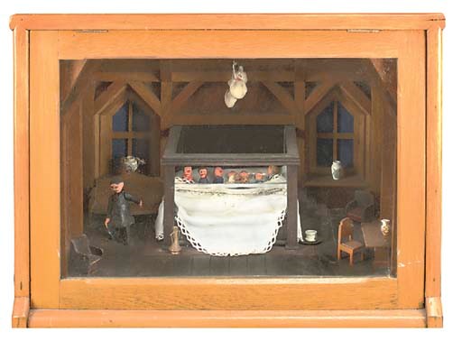 A coin operated working model, 'Is Marriage a Failure'