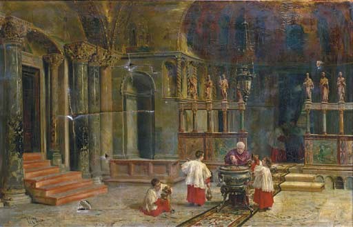 V. CHECA (ECOLE ESPAGNOLE DU XIXEME SIECLE)