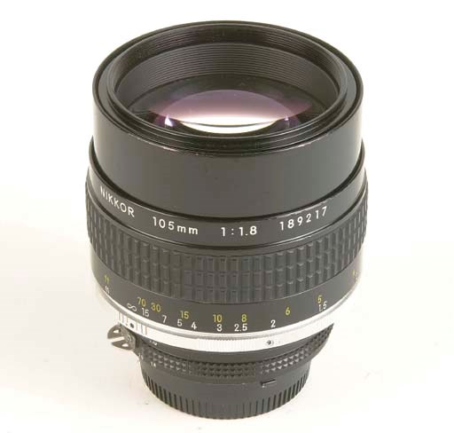 Nikkor 105mm. f/1.8 no. 189217