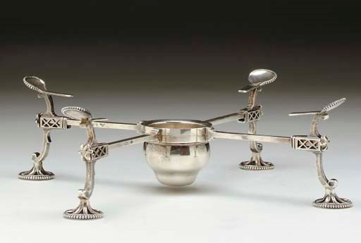 A GEORGE III SILVER DISH CROSS,