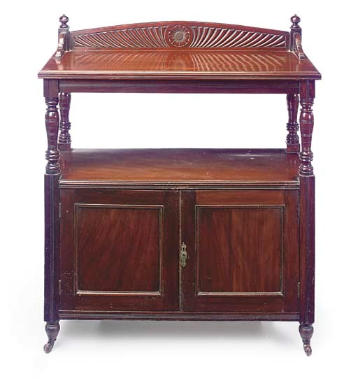 A LATE VICTORIAN WALNUT BUFFET