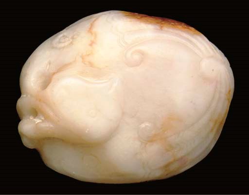 A russet and creamy jade phoenix pendant, Song dynasty