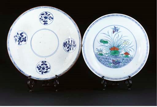 A Chinese doucai enamelled dish, 18th century